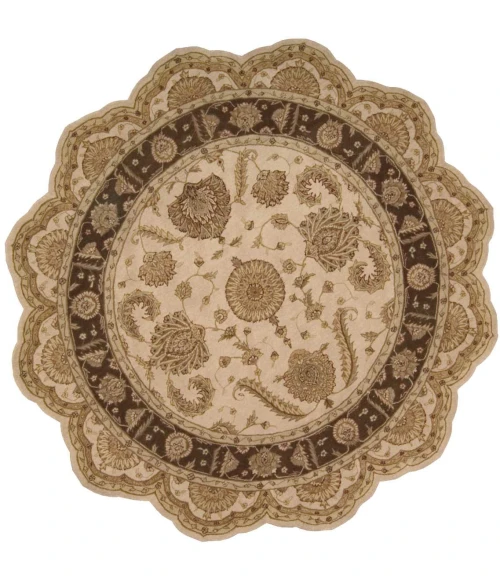 Nourison Home Heritage Hall Brown HE19 6ft. x Freeform Free Form Rug