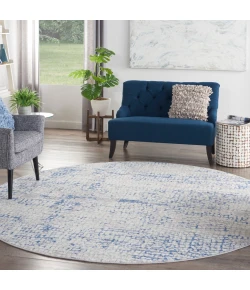 Nourison Home Whimsicle WHS07 Grey Blue 8 ft. Round Area Rug