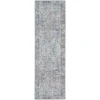 Nourison Home New Concept Washables SR104 Light Grey Blue 2 ft. X 6 ft. Area Rug