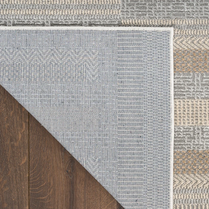 Nourison Home Nordic Grey Multicolor NRC11 4 ft. X 6 ft. Rectangle Rug