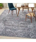 Nicole Curtis Machine Washable Series 1 Area Rug SR101 Grey