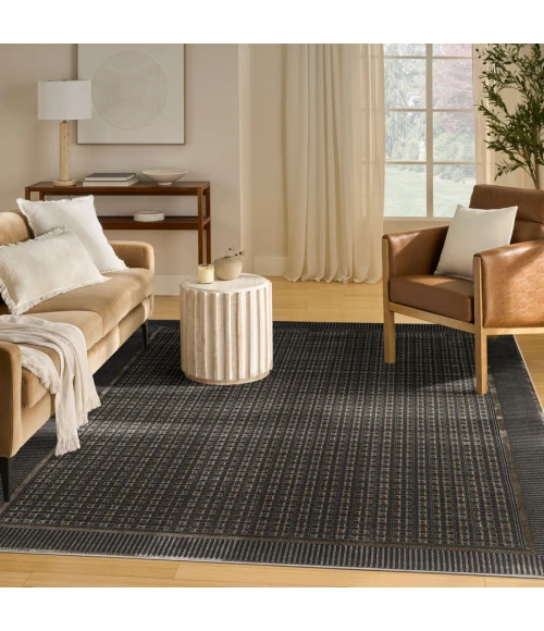 Nourison Home Nordic Black Taupe NRC03 8 ft. X 10 ft. Rectangle Rug