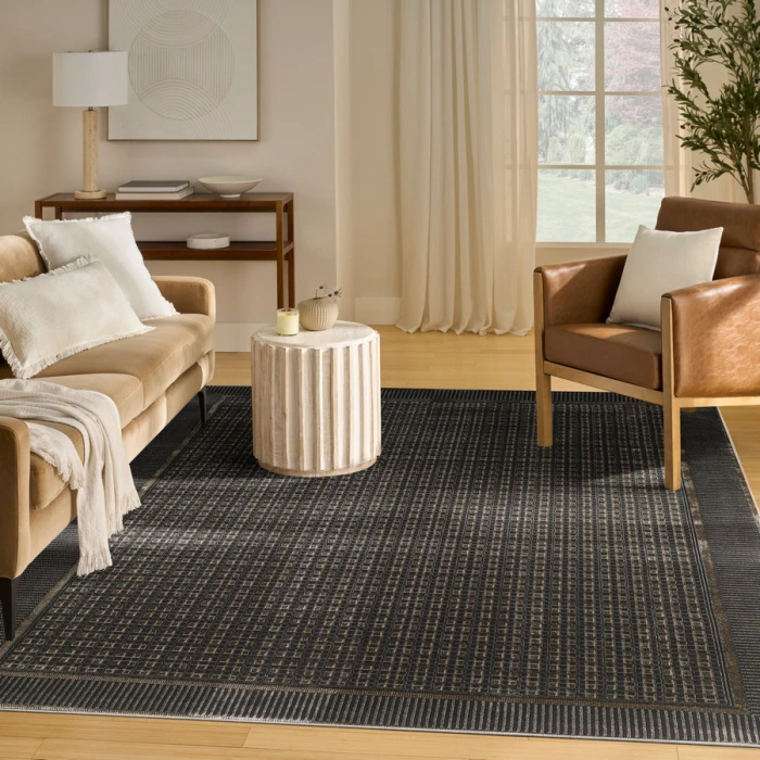Nourison Home Nordic Black Taupe NRC03 8 ft. X 10 ft. Rectangle Rug