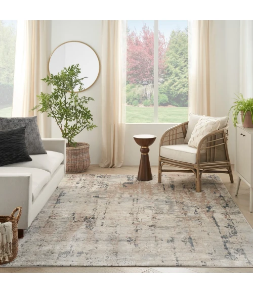 Nourison Quarry Beige Grey QUA01 7 ft. X 10 ft. Rect. Rug