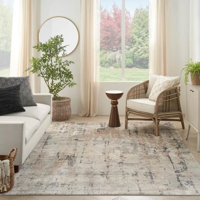 Nourison Quarry Beige Grey QUA01 7 ft. X 10 ft. Rect. Rug