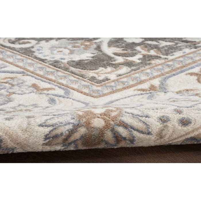 Nourison Serenity Home Ivory Grey Blue SRH02 9 ft. X 12 ft. Rectangle Rug