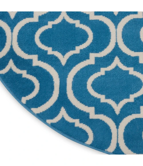 Nourison Jubilant Round Area Rug JUB19-Blue