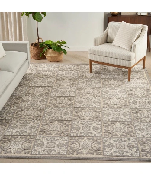 Nourison Aloha Area Rug ALH34 Ivory Grey