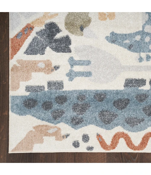 Nourison Astra Machine Washable Area Rug ASW01 Ivory