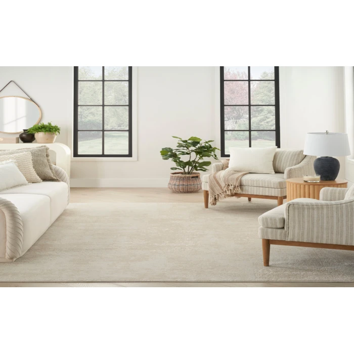 Nourison Serenity Home Ivory SRH06 7 ft. 10 in. X 9 ft. 10 in. Rectangle Rug