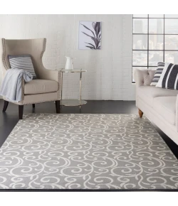 Nourison Home Grafix GRF19 Grey 5 ft. 3 in. X 7 ft. 3 in. Area Rug
