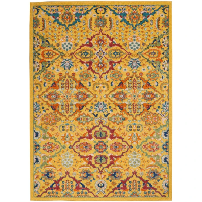 Nourison Allur Area Rug ALR03-Yellow Multicolor