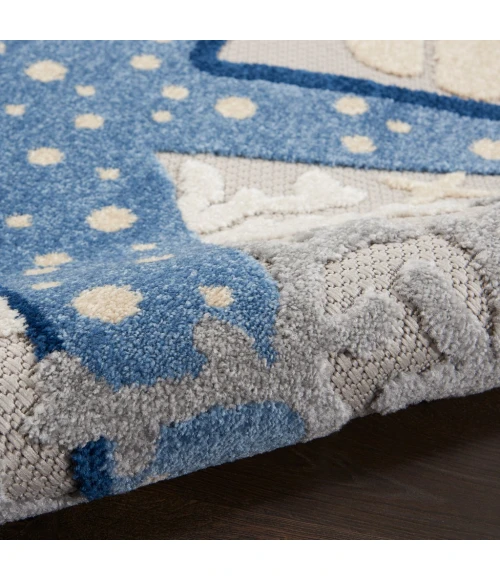 Nourison Aloha Area Rug ALH24-Blue/Grey