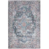 Nourison Home New Concept Washables SR101 Light Blue Multicolr 4 ft. X 6 ft. Area Rug
