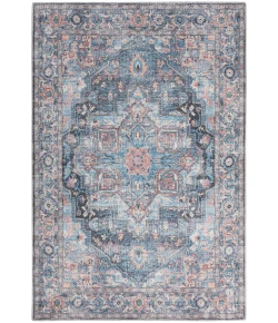Nourison Home New Concept Washables SR101 Light Blue Multicolr 4 ft. X 6 ft. Area Rug