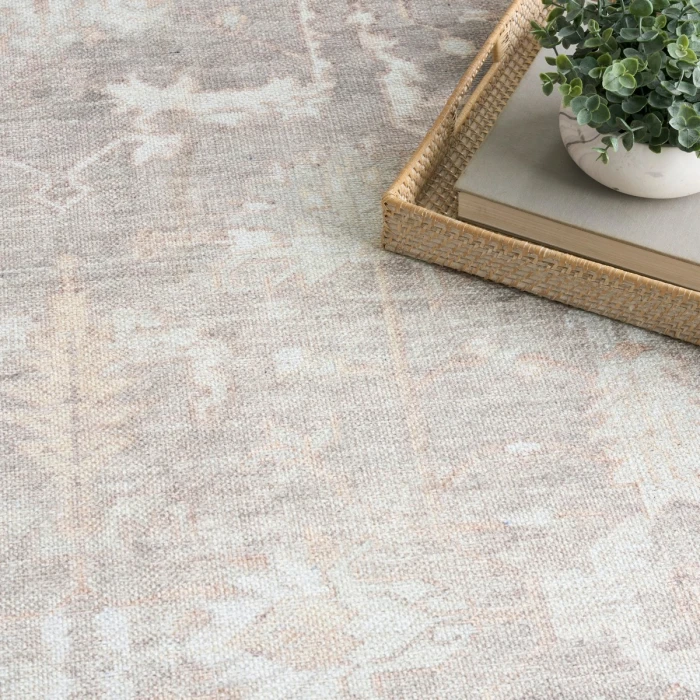 Nourison Vintage Washables Grey VWS09 9 ft. 10 in. X 13 ft. 2 in. Rect. Rug