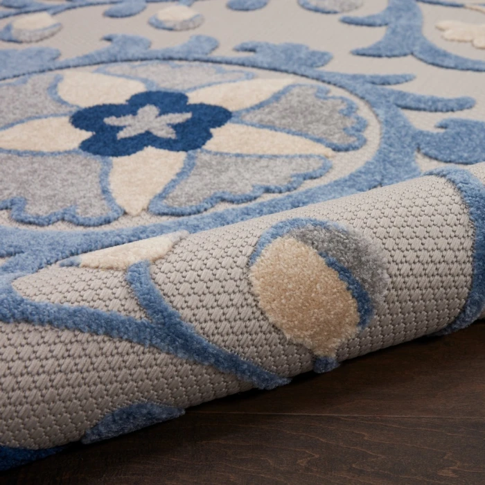 Nourison Aloha Area Rug ALH17-Blue/Grey