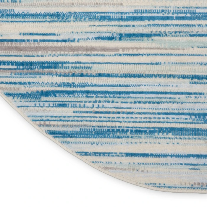 Nourison Jubilant Round Area Rug JUB04-Blue