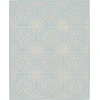 Nourison Home Jubilant JUB06 Ivory Light Blue 7 ft. 10 in. X 9 ft. 10 in. Area Rug