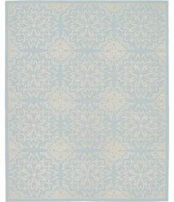 Nourison Home Jubilant JUB06 Ivory Light Blue 7 ft. 10 in. X 9 ft. 10 in. Area Rug