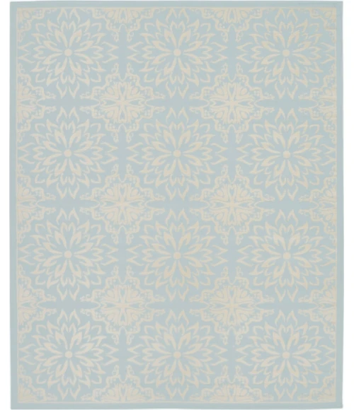 Nourison Jubilant Area Rug JUB06-Ivory/Light Blue