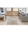 Nourison Astra Machine Washable Silver Taupe ASW16 2 ft. 2 in. X 8 ft. Rectangle Rug