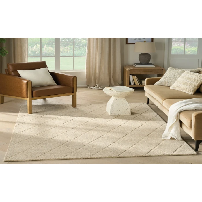 Nourison Wool Haven Beige WOH01 5 ft. 3 in. X 7 ft. 3 in. Rectangle Rug