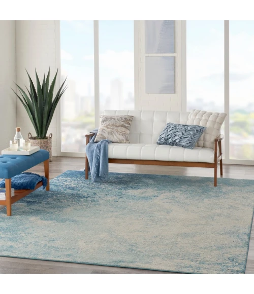 Nourison Passion Area Rug PSN10-Navy/Light Blue