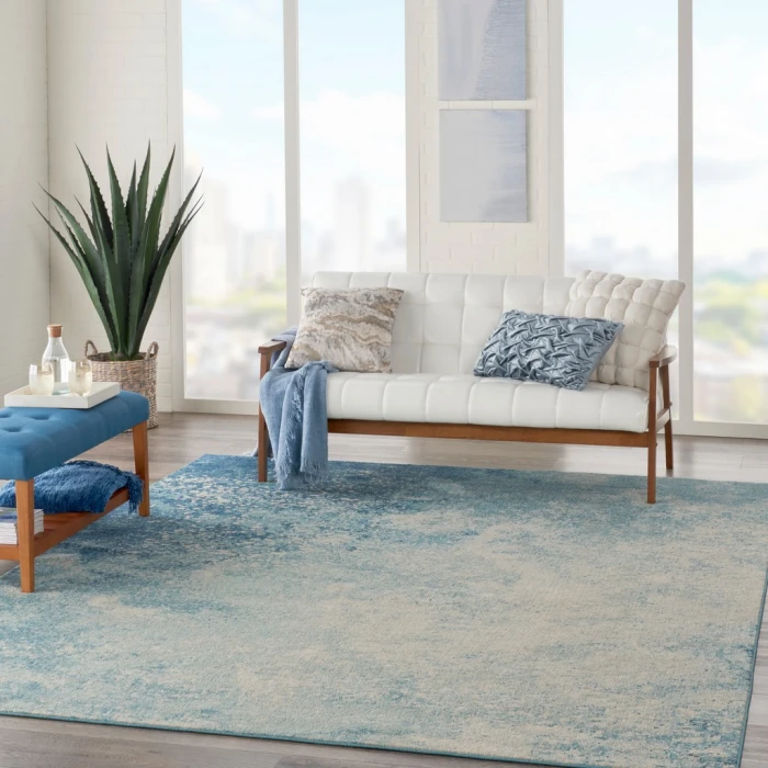 Nourison Passion Area Rug PSN10-Navy/Light Blue