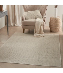 Nourison Home Courtyard COU01 Ivory Silver 4 ft. X 6 ft. Area Rug