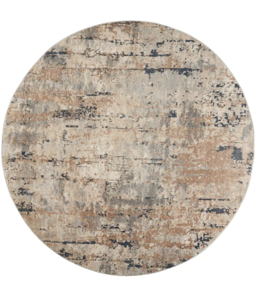 Nourison Quarry Beige Grey QUA01 10 ft. X Round Rug