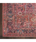Nicole Curtis Machine Washable Series 1 Area Rug SR102 Red 5' x 7'