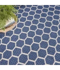 Nourison Twist Reversible Navy TWS01 8 ft. X Round Rug