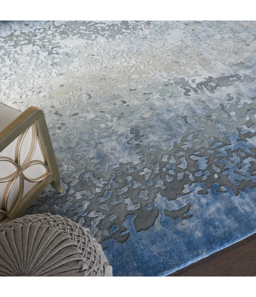 Nourison Prismatic Area Rug PRS17 Denim 9'9" x 13'9"