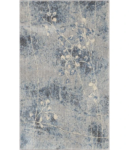 Nourison Somerset Area Rug ST74-Silver/Blue