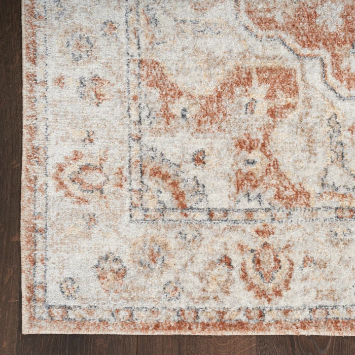 Nourison Astra Machine Washable Area Rug ASW12 Gold/Multicolor