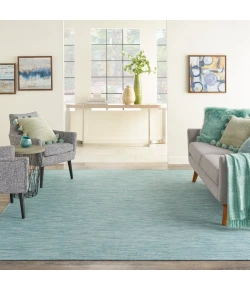 Nourison Home Positano POS01 Aqua 7 ft. X 10 ft. Area Rug