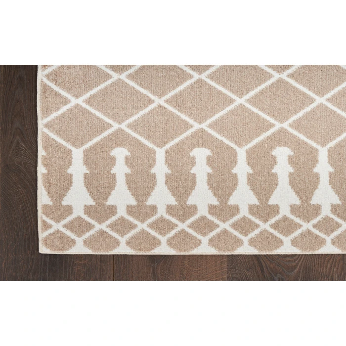 Nourison Astra Machine Washable Taupe ASW10 5 ft. 3 in. X 7 ft. Rectangle Rug