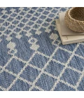 Nourison Positano Navy Blue POS02 6ft. Round Rug