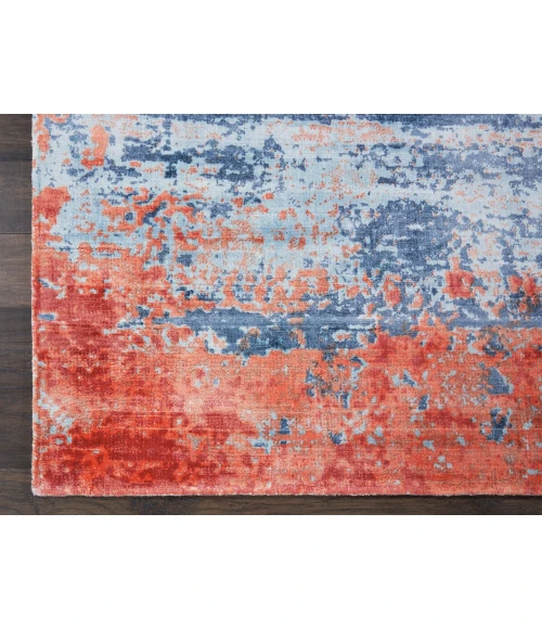 kathy ireland Home Safari Dreams Area Rug KI374-Blue/Brick