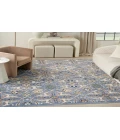 Nourison Allur Light Blue ALR03 7 ft. 10 in. X 9 ft. 10 in. Rectangle Rug