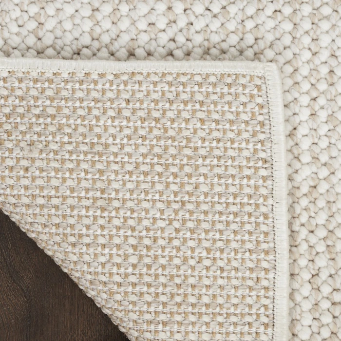 Nourison Natural Texture Ivory Beige NTX01 2ft.2in. x 10ft. Rect. Rug