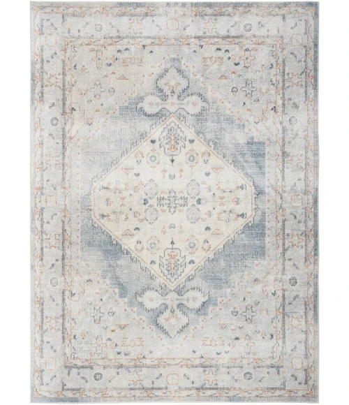 Nourison Astra Machine Washable Area Rug ASW11 Light Blue