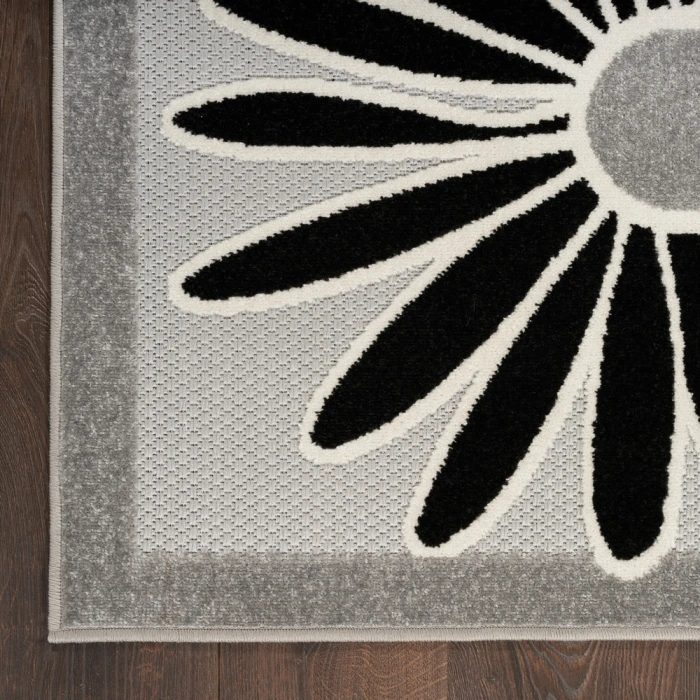 Nourison Aloha Area Rug ALH33 Black White