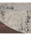 Nourison Rustic Textures Area Rug RUS07 Grey/Beige 5'3" Round