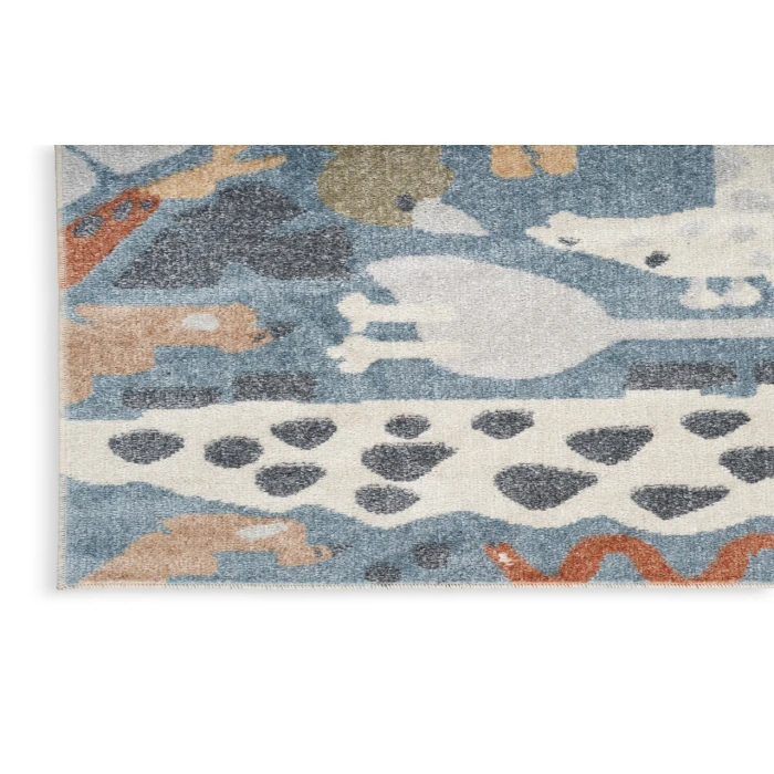 Nourison Astra Machine Washable Multicolor ASW01 2 ft. X 6 ft. Rectangle Rug