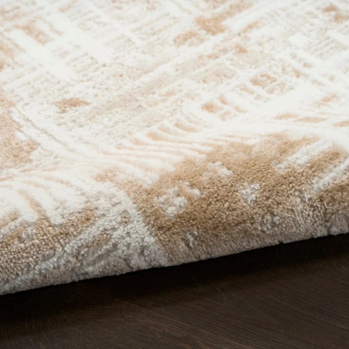 Nourison Dekor Ivory Taupe DEK11 5 ft. 3 in. X 7 ft. Rect. Rug