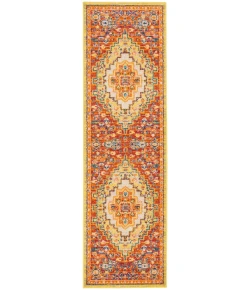 Nourison Home Allur ALR04 Red Multicolor 2 ft. 3 in. X 7 ft. 6 in. Area Rug