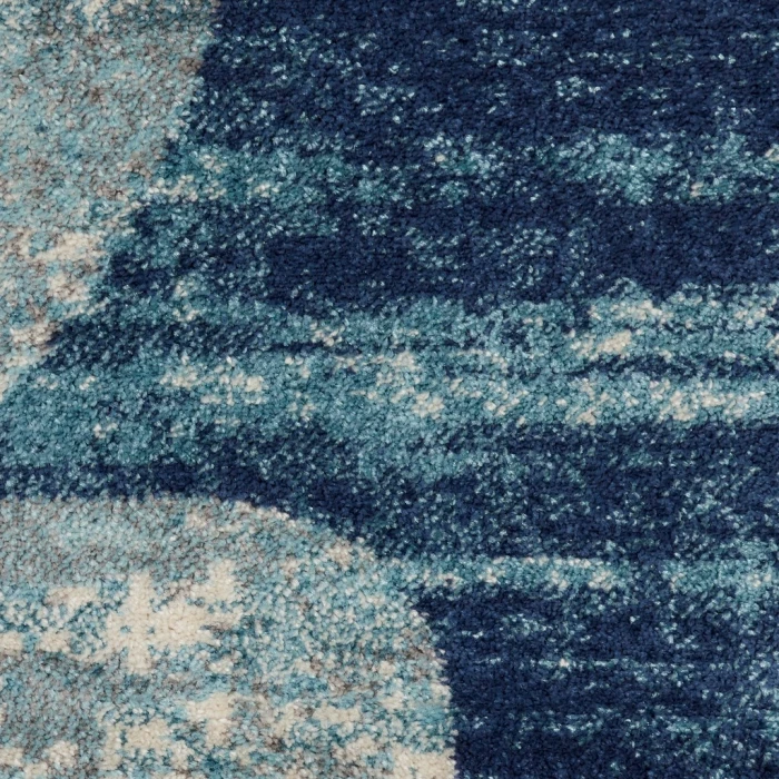 Nourison Tranquil Runner Area Rug TRA01-Navy/Light Blue