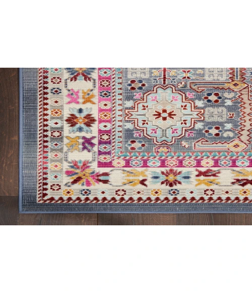 Nourison Vintage Kashan Grey/Multi VKA05 2 ft. X 4 ft. Rectangle Rug